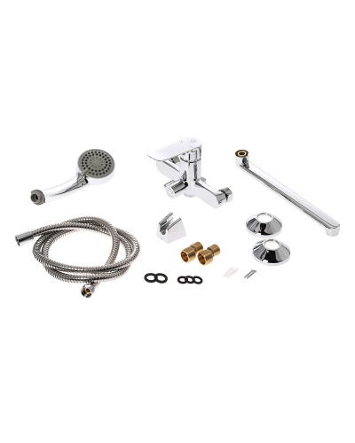 картинка Смеситель для ванны/душа Agger Nice A2521100 с душевым набором от магазина Сантехстрой