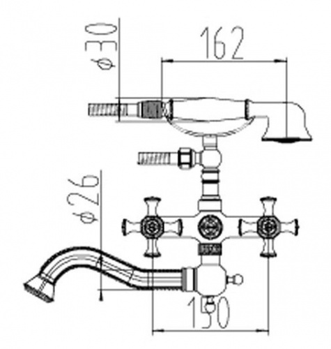 картинка Раковина Santek Бриз-40", белая (1.WH11.0.445) от магазина Сантехстрой