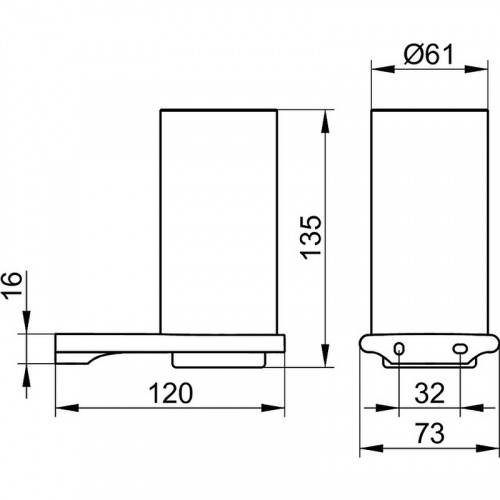 картинка Стакан для зубных щеток Keuco Edition 400 11550 039000 Бронза шлифованная от магазина Сантехстрой