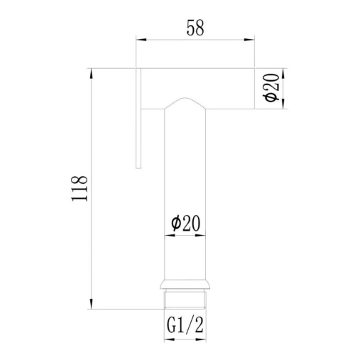 картинка Лейка для биде Savol (S-PQ03Q) от магазина Сантехстрой