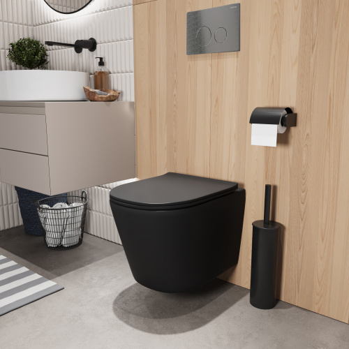 картинка Комплект 3 в 1: Grossman инсталляция 900.K31.01.000+клавиша 700.K31.05.42M.42M графит сатиновый+унитаз GR-4477BMSQ, 3 места от магазина Сантехстрой