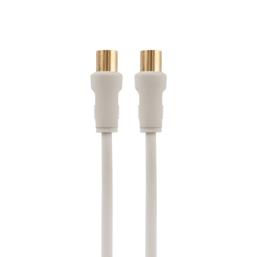 картинка Шнур ТВ гнездо - ТВ штекер,  длина 3 метра,  белый REXANT от магазина Сантехстрой