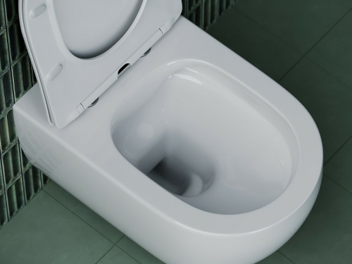 картинка Унитаз Ceramica Nova Long CN3015 подвесной с сиденьем Микролифт от магазина Сантехстрой