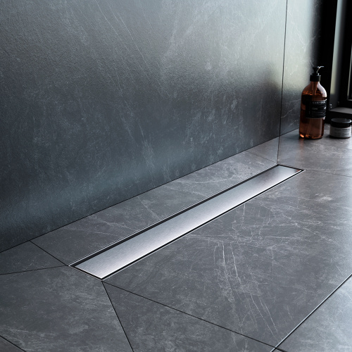 картинка W01SC-U11-060-04SB MasterFlow Трап для душа линейный универс затвор Tile 60см цвет сталь мат от магазина Сантехстрой