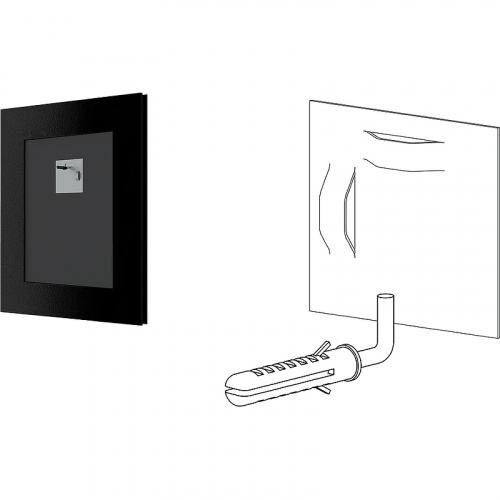 картинка Зеркало Evoform Definite 45х35 BY 1326 в багетной раме - Витое серебро 28 мм от магазина Сантехстрой