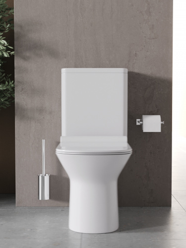 картинка Унитаз-компакт Agger AT02000 безободковый, сиденье с микролифтом от магазина Сантехстрой