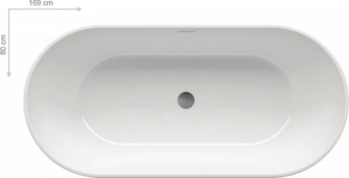 картинка Акриловая ванна Ravak Freedom 169x80 XC00100020 от магазина Сантехстрой