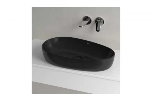 картинка Раковина накладная Villeroy & Boch Antao 650x400x146 мм, цвет Pure Black 4A74 65 R7 00337447 от магазина Сантехстрой