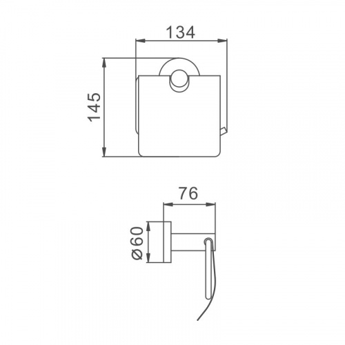 картинка Держатель для туалетной бумаги Haiba сталь (HB8303) от магазина Сантехстрой