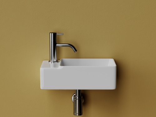 картинка CN5046 Умывальник подвесной прямоугольный (чаша справа, отверстие под смеситель слева) Element 395*2 от магазина Сантехстрой