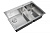 картинка Кухонная мойка из нержавейки ZORG LUX 78-2-51-L INOX с накладкой от магазина Сантехстрой