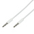 картинка Аудиокабель 3,5 мм штекер-штекер 0,5 м белый от магазина Сантехстрой