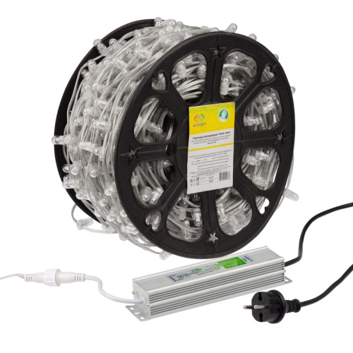 картинка Гирлянда LED Клип-лайт 12 V,  прозрачный ПВХ,  150 мм,  цвет диодов Белый Flashing (Белый) от магазина Сантехстрой
