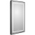 картинка Зеркало BelBagno Kraft 50 SPC-KRAFT-500-900-LED-TCH-WARM-NERO с подсветкой Черное с сенсорным выключателем и подогревом от магазина Сантехстрой