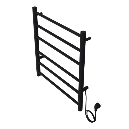 картинка Полотенцесушитель электрический AZARIO PARMA 500/600 6 секций, диммер справа, черный (AZ10856B) от магазина Сантехстрой