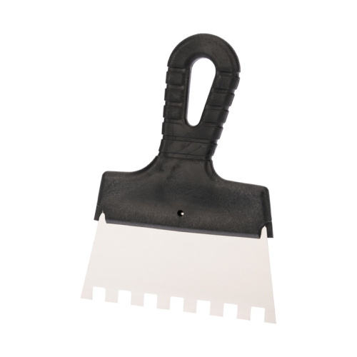 картинка Шпатель фасадный REXANT 150 мм зуб 10х10 нержавеющая сталь,  пластмассовая ручка от магазина Сантехстрой