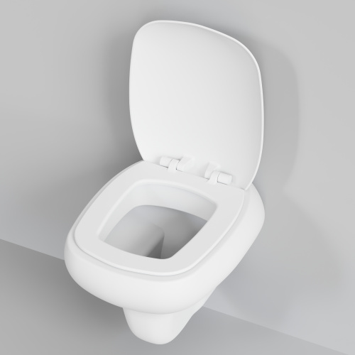 картинка Унитаз Diamond 123T20101R (530*405*375) МАТОВЫЙ БЕЛЫЙ подвесной БЕЗОБОДКОВЫЙ, 1 место от магазина Сантехстрой