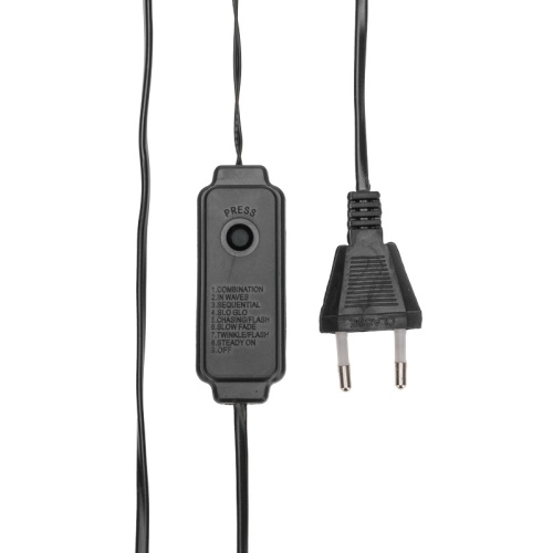 картинка Гирлянда Роса с контроллером 50м,  500LED,  IP20, 230В,  зеленый провод,  теплое белое свечение от магазина Сантехстрой