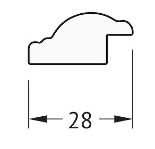 картинка Зеркало Evoform Definite 138х48 BY 0708 в багетной раме - Витое серебро 28 мм от магазина Сантехстрой