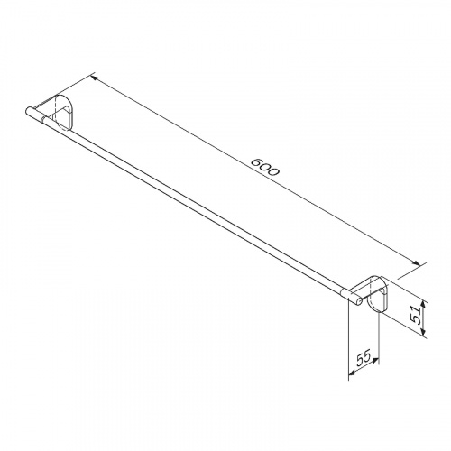 картинка Полотенцедержатель AM.PM Joy 60 A84346400 Хром от магазина Сантехстрой