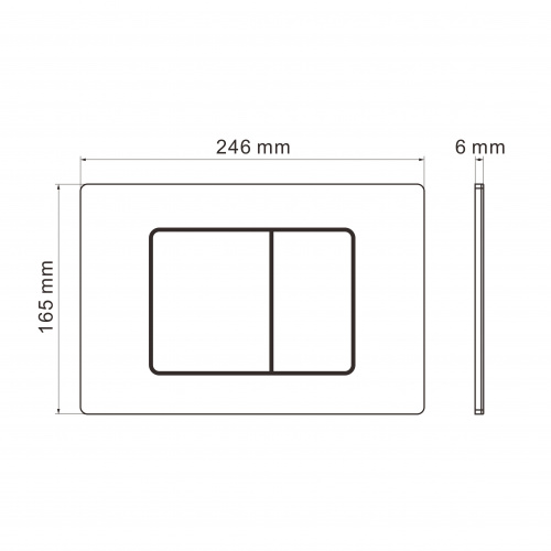 картинка Комплект 2 в 1: инсталляция GROSSMAN 900.K31.01.000+клавиша смыва Classic 700.K31.04.12M.12M хром са от магазина Сантехстрой