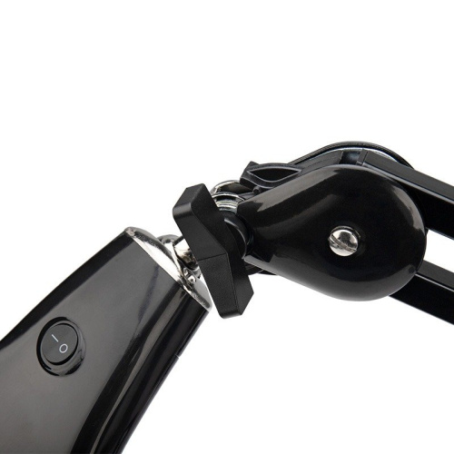 картинка Лупа на струбцине круглая 5D с подсветкой 56 SMD LED,  ø127мм,  черная REXANT от магазина Сантехстрой