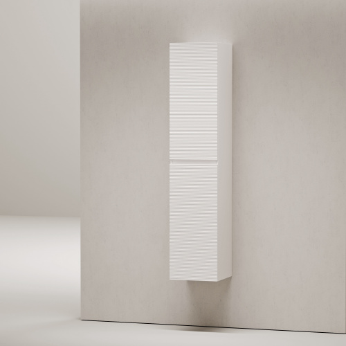 картинка Шкаф-пенал подвесной SANCOS Folk, 350х350х1650 мм, цвет Bianco, арт. PFL35W от магазина Сантехстрой