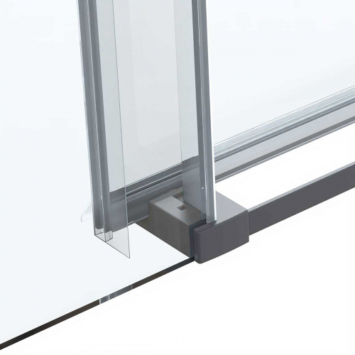 картинка Душевая дверь Como Soft VDS-1CS110CLGM, 1100, вороненая сталь, стекло прозрачное от магазина Сантехстрой