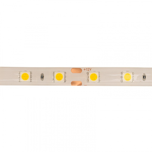 картинка LED лента 5м силикон,  10 мм,  IP65, SMD 5050, 60 LED/m,  12 V,  цвет свечения теплый белый LAMPER от магазина Сантехстрой