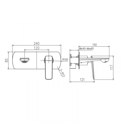 картинка Смеситель для раковины Haiba (HB80548-7) от магазина Сантехстрой