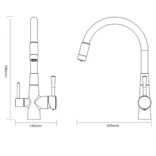 картинка Смеситель для кухонной мойки под фильтр питьевой воды Savol (S-L1806L-12) от магазина Сантехстрой