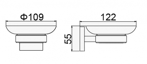 картинка Мыльница D-Lin D220222, черный от магазина Сантехстрой