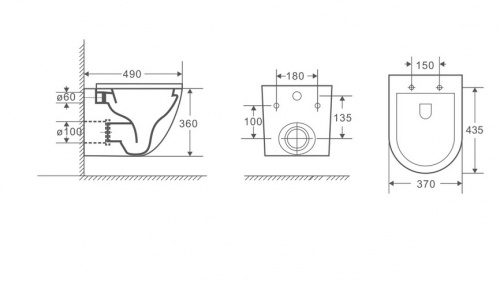 картинка Комплект 3 в 1: Grossman инсталляция 900.K31.01.000+клавиша 700.K31.04.32M.32M золото сатиновый+унитаз GR-4455BMSQ, 3 места от магазина Сантехстрой