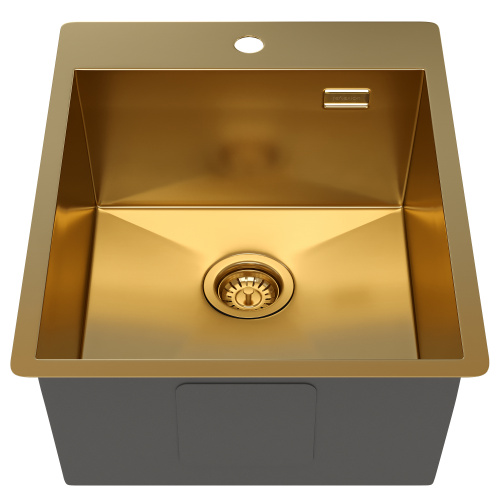 картинка Кухонная мойка Reflexion Iseo RX2240GD брашированное золото от магазина Сантехстрой