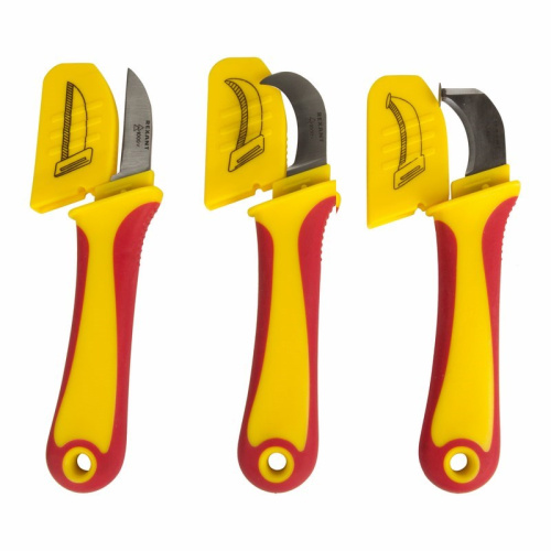 картинка Нож монтажника,  нержавеющая сталь,  прямое лезвие REXANT от магазина Сантехстрой