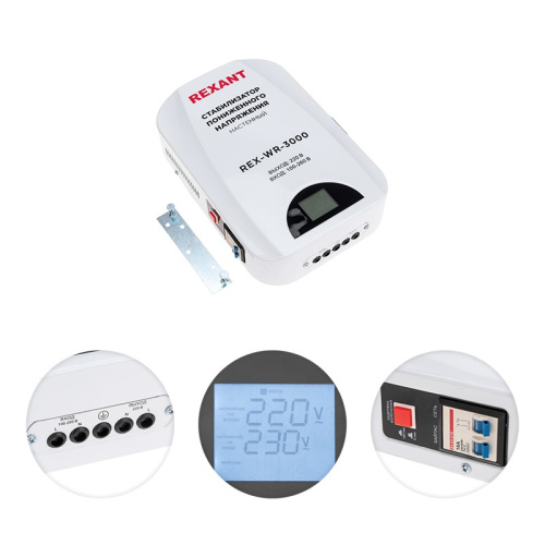 картинка Стабилизатор пониженного напряжения настенный REX-WR-3000 REXANT от магазина Сантехстрой