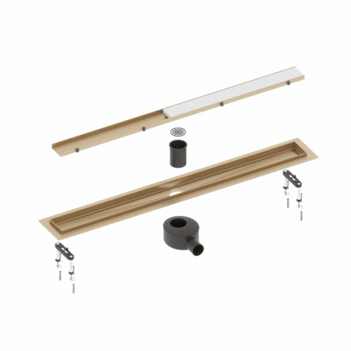 картинка Душевой лоток TIMO Drain System 700 с вставкой "lines", Хром (DS230107/00) от магазина Сантехстрой