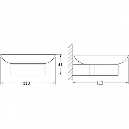 картинка Мыльница Artwelle Schwarz 7722 Черный матовый от магазина Сантехстрой