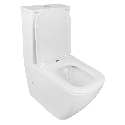 картинка Унитаз напольный Azario LEVANTO 620x380x830 безободковый в комплекте с бачком и сиденьем дюропласт микролифт (AZ-1228A) от магазина Сантехстрой