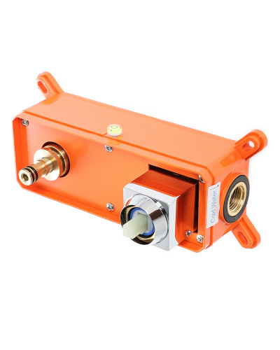 картинка Orange Lutz M04-722cr Однозахватный смеситель для раковины скрытого монтажа с внутренней частью от магазина Сантехстрой