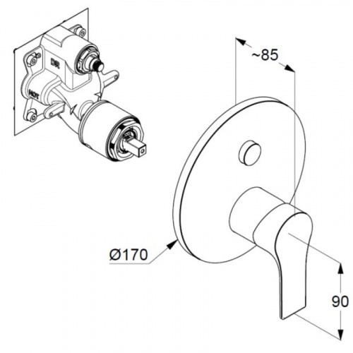 фото смеситель для ванны kludi zenta sl 486590565