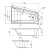 картинка W72A-160R100W-A2 Ванна акриловая spirit  ассиметричная 160x100, без слива/перелива, правосторонняя от магазина Сантехстрой