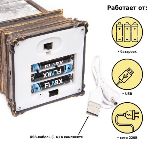 картинка Новогодний фонарь Winter Glade Снеговики F209-2 от магазина Сантехстрой