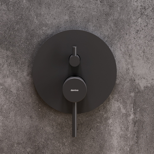 фото 367100300 scandinavian pure, встраиваемый смеситель для ванной - душа, чёрный