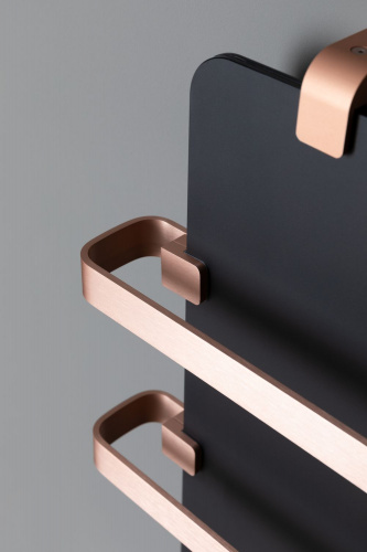 картинка Полотенцесушитель электрический Allen Brau Infinity 120x44 с рейлингом 2.0 и креплением, медь браш от магазина Сантехстрой