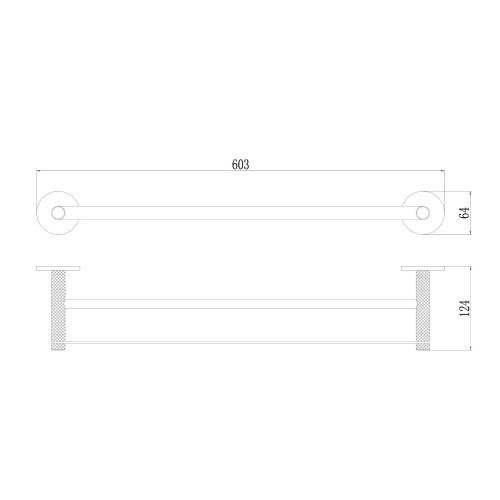 картинка Держатель для полотенец двойной Savol (S-002148C) от магазина Сантехстрой