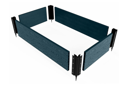 картинка Holzhof, Россия Шарнир для клумбы Holzhof 30*225мм, пластик черный от магазина Сантехстрой