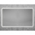 картинка Зеркало Art&Max Genova AM-Gen-1200-800-DS-F-White 120х80 с подсветкой, белый матовый от магазина Сантехстрой