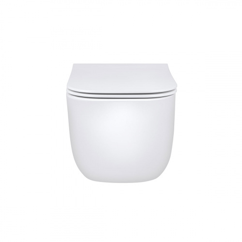 картинка Унитаз подвесной Form VT1-35 безободковый, цвет белый, ультратонкое soft-close сиденье от магазина Сантехстрой