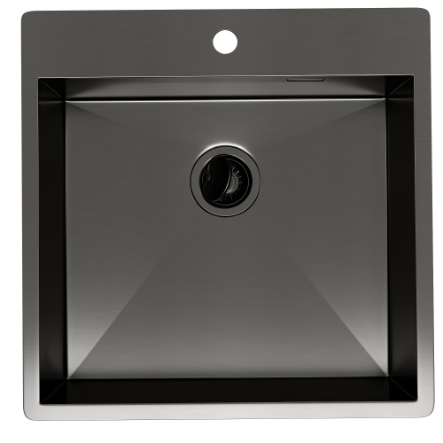 картинка Кухонная мойка Reflexion Iseo RX2250BL оружейная сталь от магазина Сантехстрой
